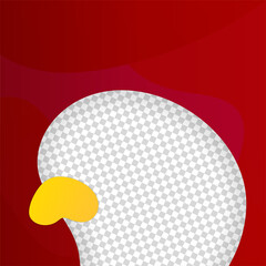 Bloob transparant red yellow colorful sale post design template background