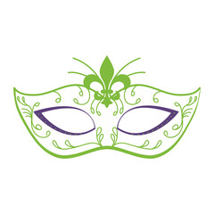mardi gras decorative mask