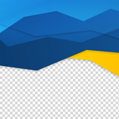 Gradient shape blue yellow colorful sale post design template background