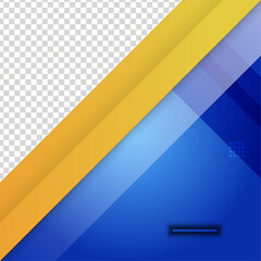 Fototapeta premium transparant frame blue orange colorful sale post design template background