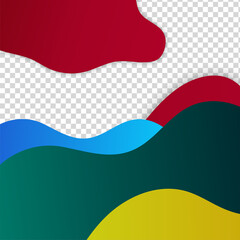 Pastel bloob transparant colorful sale post design template background