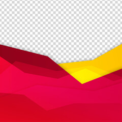 Gradient shape transparant red yellow colorful sale post design template background