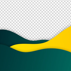 Modern bloob transparant yellow green colorful sale post design template background