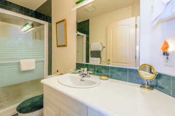 Fragment of a luxury bathroom