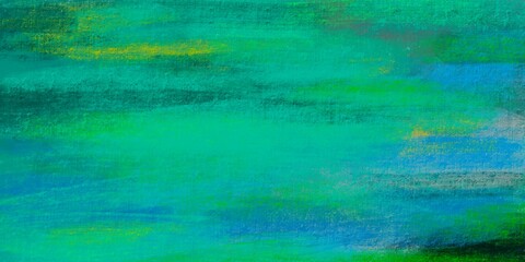 Abstract watercolor paint background blue and green color grunge texture. Interior Wallpaper. Mural for the walls, fresco for the room, interior grunge style