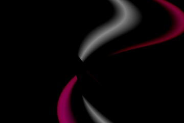 Abstract illustration of the movement of intermittent waves from several directions in a dark background