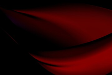 Abstract illustration of the movement of broadband red waves in a dark background