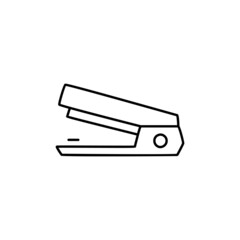 Staple Icon  in black line style icon, style isolated on white background