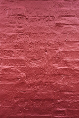  Painted red brick wall surface background