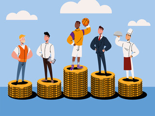 people salary income difference