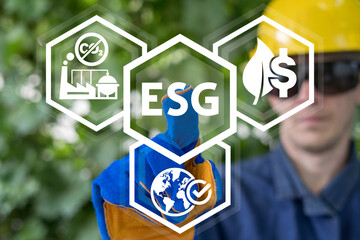 ESG Environmental Social Corporate Governance Concept.