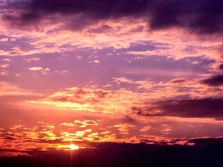 Fototapeta premium sunset in the sky