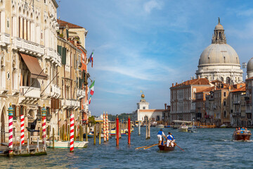 Canal Grande, Canal Grande und Basilica di Santa Maria della Salute, Venedig
