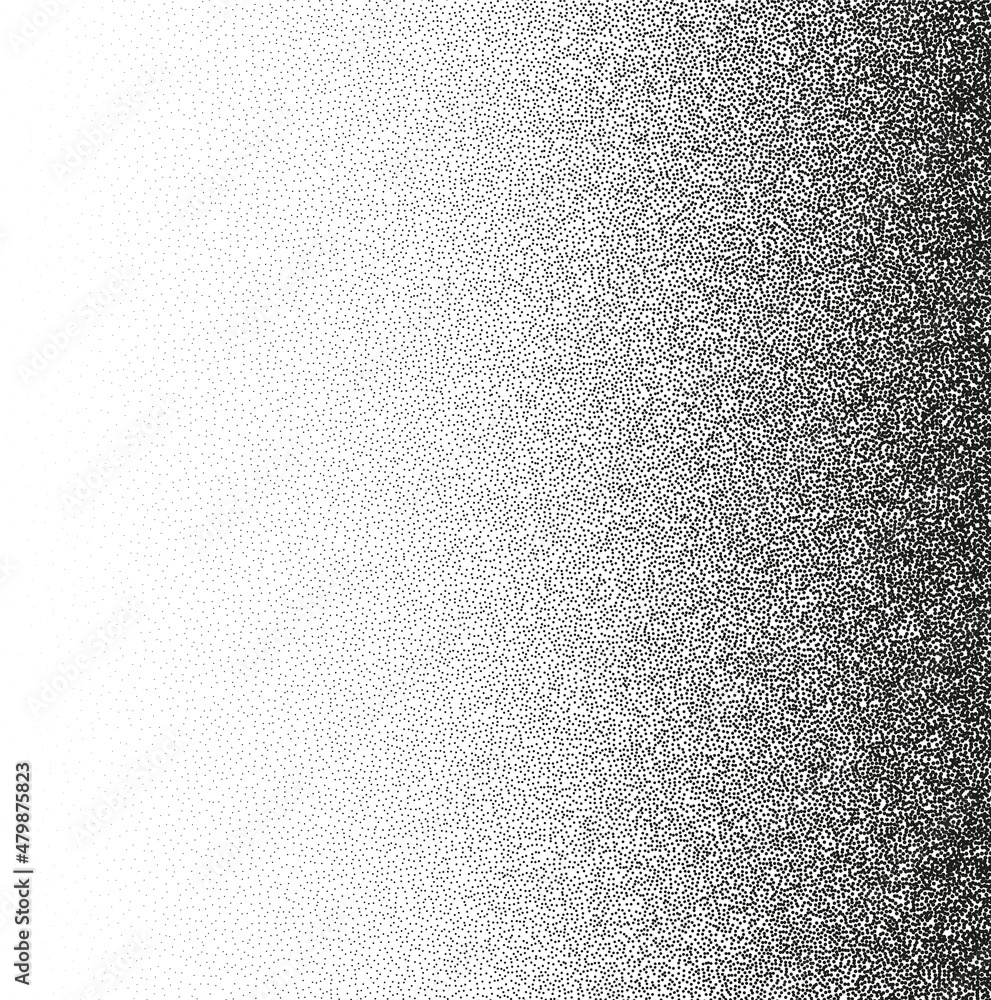 Aufkleber noise gradient texture grain dot stipple vector background black pattern. grunge fade dot noise grad