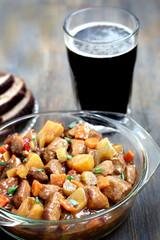 Traditional Irish Stew. an Irish dish for St. Patrick's Day.