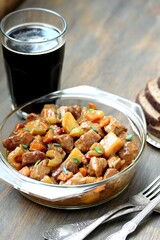Traditional Irish Stew. an Irish dish for St. Patrick's Day.