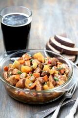 Traditional Irish Stew. an Irish dish for St. Patrick's Day.