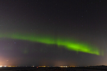 Northern Lights in Iceland Outside Rekjavik