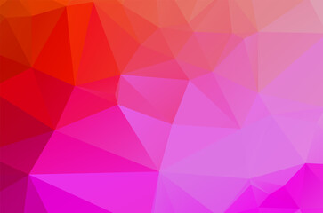 Colorful purple vivid polygonal triangular background pattern