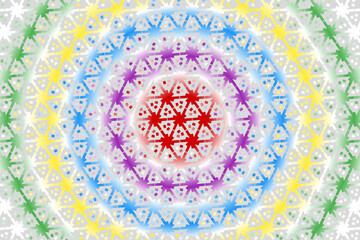 colourful  gradient circle pattern of traditional batik ethnic  for wallpaper background ads sticker or clothing