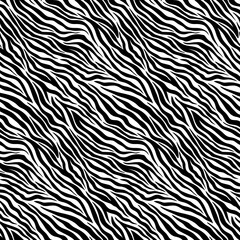 Simple Zebra Animal Motif Vector Seamless Pattern Design © adinuranjaya