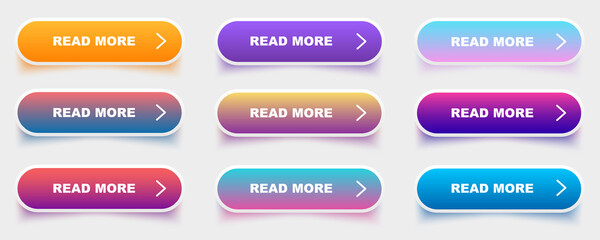 Big collection buttons Read More. Different colorful button set. Web icons. Vector illustration.