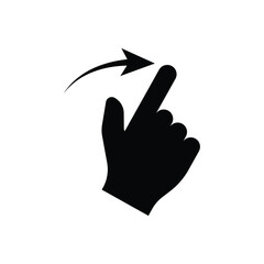 Swipe right icon design vector illustration