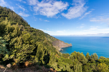 Naklejka premium Porto da Cruz on the heights towards the sea, Madeira