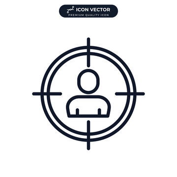 Focus icon symbol template for graphic and web design collection logo vector illustration