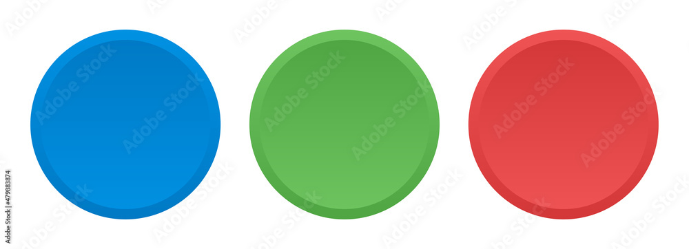 Poster empty circle button vector illustration.
