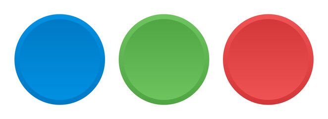 Empty circle button vector illustration.