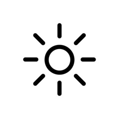 bright brightness button icon vector