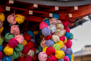 京都　お手玉神社　八坂庚申堂