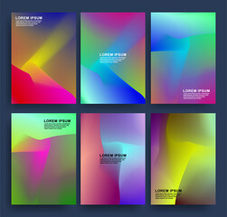 Modern vector template for brochures, leaflets, covers, catalogs in A4 size with color wave. Color fluid graphic composition illustration. Design vector illustration