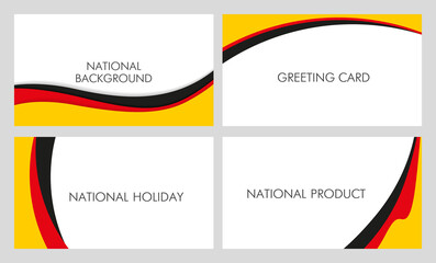 National German background. A set of blanks for texts. Vector graphics