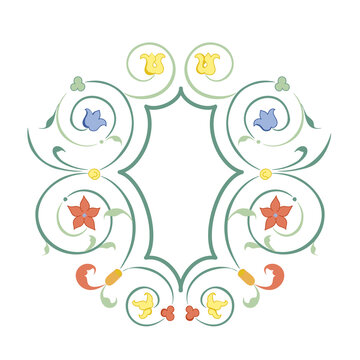 recommend clip art: Decorative element, Byzantine ornament. Vector.