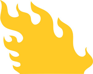 フラットデザインの炎のイラスト 燃える 炎上 火事