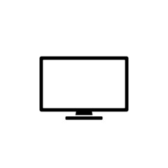Monitor icon vector illustration.