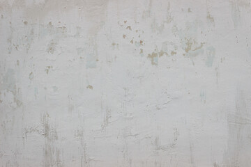 Old wall with crumbled cement. Light-gray texture 