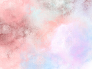Galaxy painting background in a beautiful light color