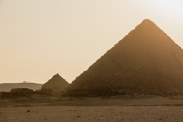 The great pyramids of Giza, Egypt