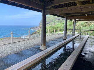 八丈島 足湯 きらめき 海岸 富士箱根伊豆国立公園 伊豆諸島 東京