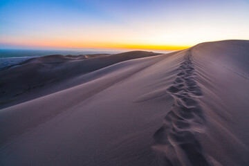 Fototapeta na wymiar Great sand dune national park at sunset,Colorado,usa.