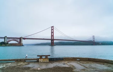 Cercles muraux Plage de Baker, San Francisco The Golden Gate bridge in the morning, San Francisco, California.