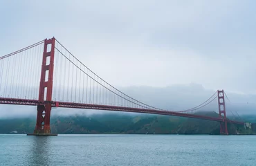 Crédence de cuisine en verre imprimé Plage de Baker, San Francisco The Golden Gate bridge in the morning, San Francisco, California.