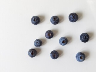 blueberries yougurt in a bowl isolateted healthy food