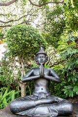 Thai hermit exercise Wat Pho, Thailand