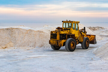 Loader in the salt mine