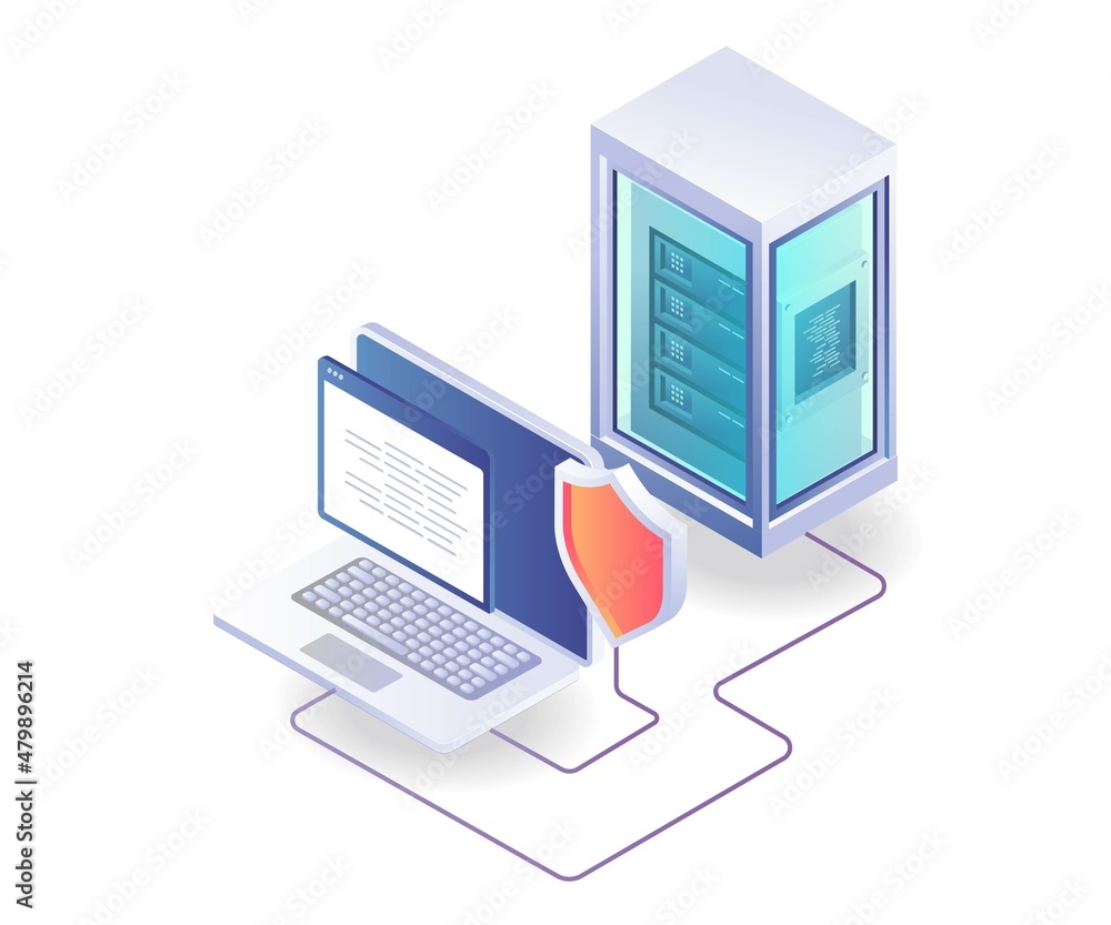 Aufkleber Server computer security programming