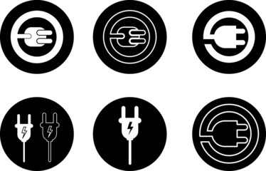 plug in vector icon set illustration design..eps